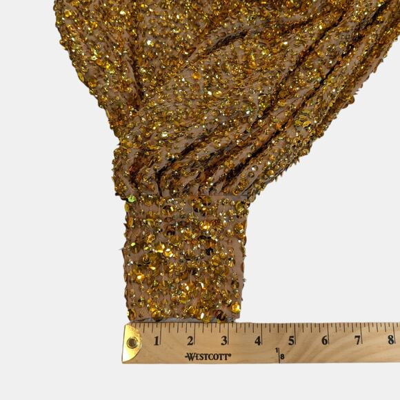 ASOS Glam ✨Gold Sequin Midi Dress - Picture 11 of 16